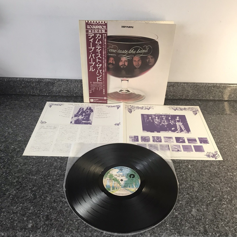 LP VINYL DEEP PURPLE COME TASTE THE BAND P-10066W JAPAN 1ST PRESS EX/EX