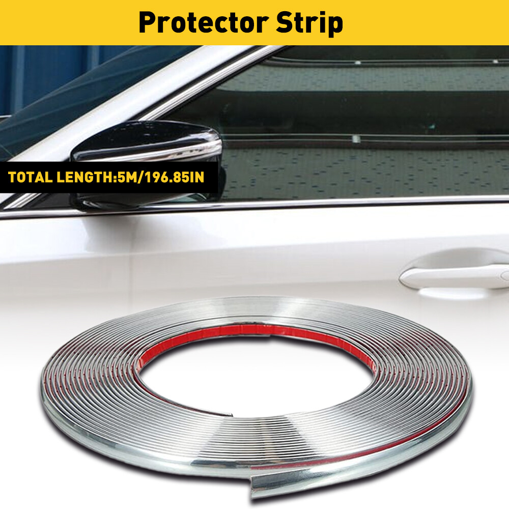 16feet U-Shape Car Guard Doorge Molding Trim PVCge Strip Seal Protector 5M