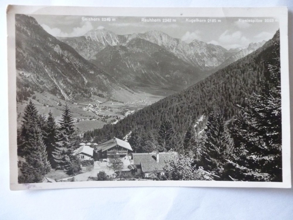 Ansichtskarte Bad Oberdorf Hindelang Bergwirtschaft Horn  (Nr.600)