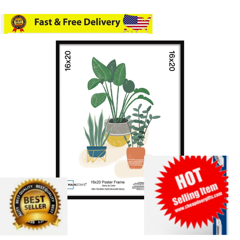 Mainstays 16x20 Basic Black Poster Frame