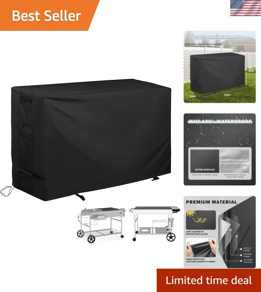 Custom Fit Fabric Cover for BBQMall Pizza Oven Table - Weather & Tear Resistant