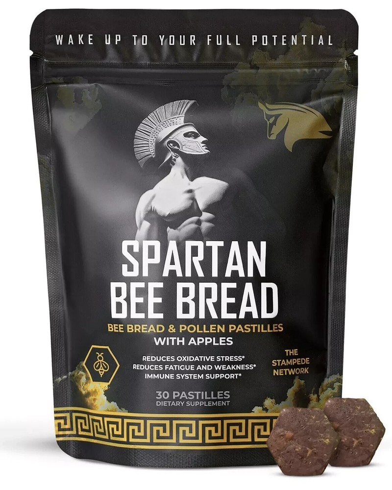 Spartan Bee Bread Chewable Natural Multivitamin | High Absorption & Organic