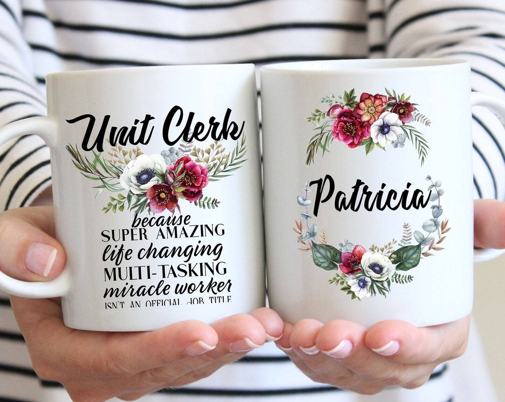 Personalized Unit Clerk Gift For Women L Retirement Thank You Appreciation