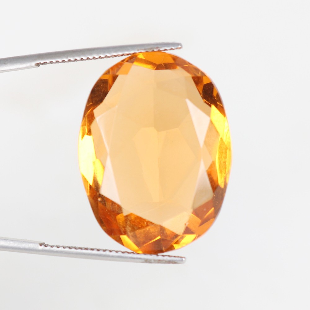 3.36 Ct Lab-Created Cushion Cut Yellow Citrine Loose Gemstone Perfect for Thanksgiving Jewelry Design  