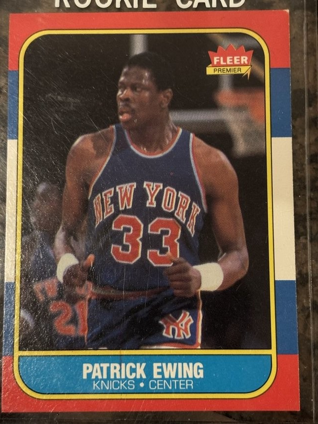 New York Knick Great Patrick Ewing, 1986 Fleer Rookie!