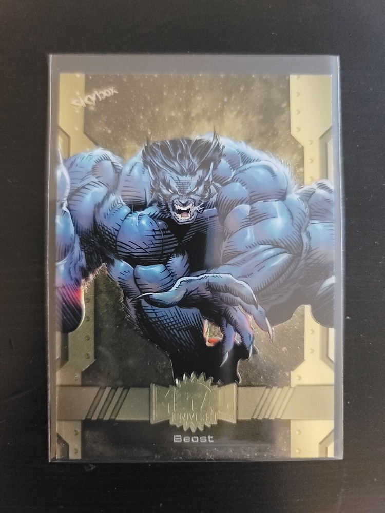 Beast 2024 Skybox Marvel Metal Universe Avengers Gold FX #176 High Series~