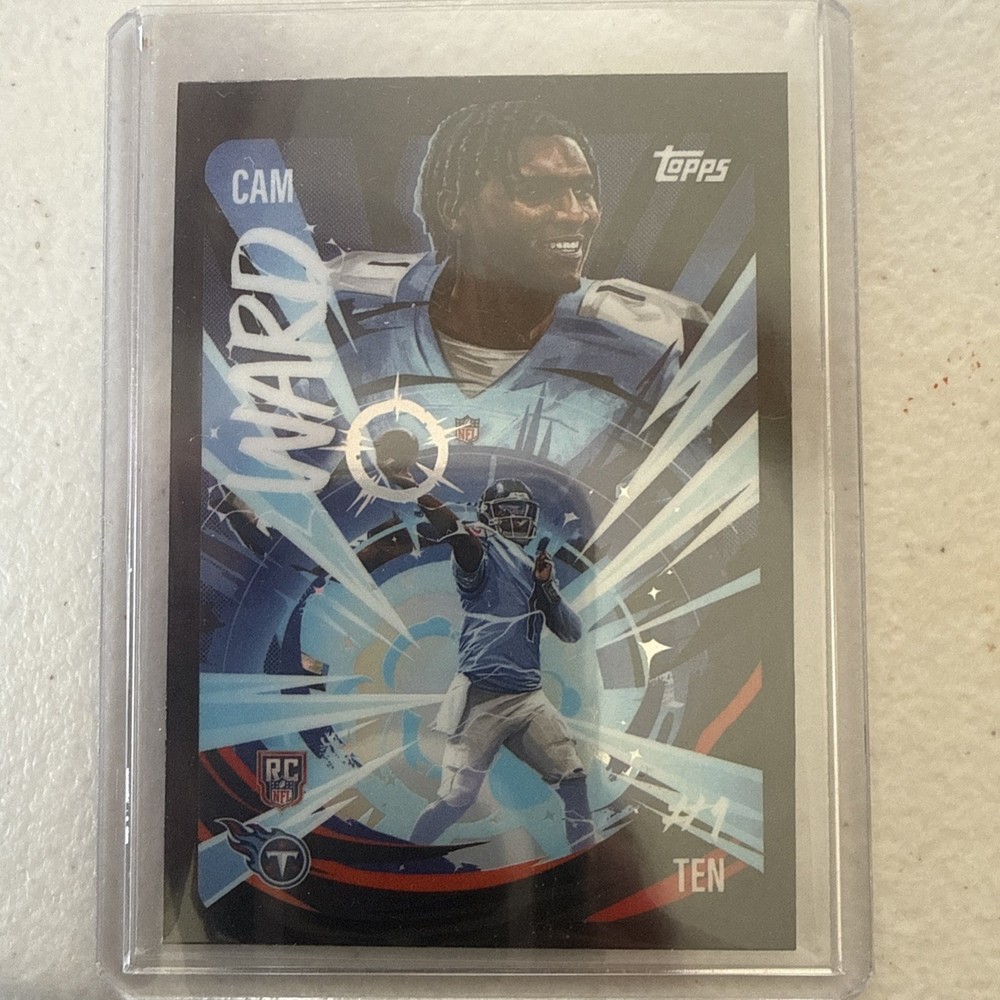 2025 Topps Chrome Football Cam Ward #UV-2 Ultra Violet Rookie RC SSP Case Hit