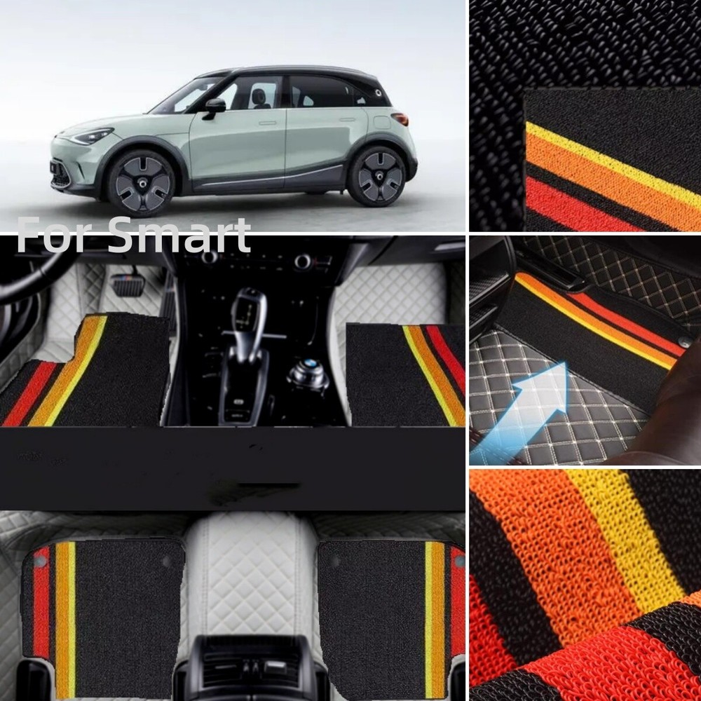 Double Layer Waterproof Car Floor Mats for Smart All Models Liners-image