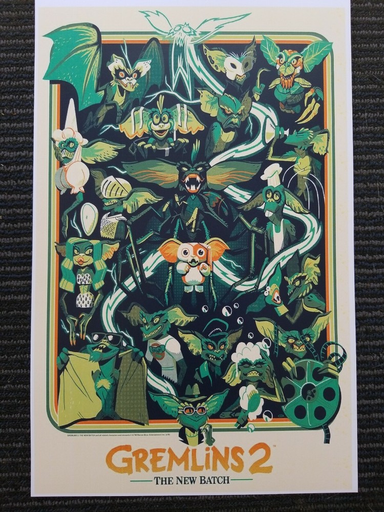 Gremlins 2 Gizmo New Batch Movie Poster Art Print Matte 13x19