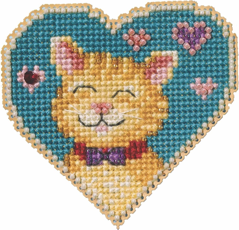 Mill Hill Spring Bouquet Beaded Cross Stitch Kit 2023 Kitty Love Design