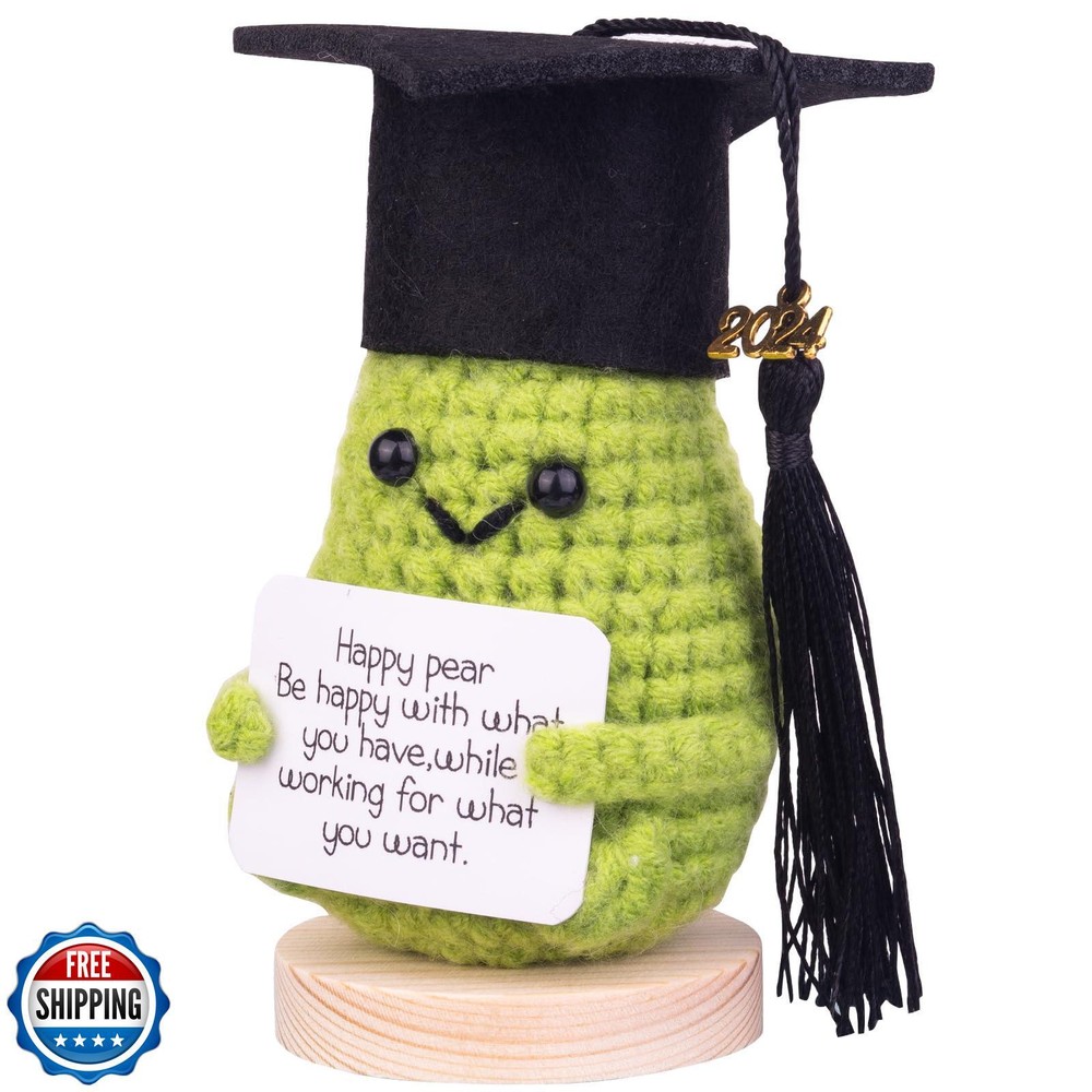 Cute Emotional Support Cucumber Graduation Cap Gift for Grads