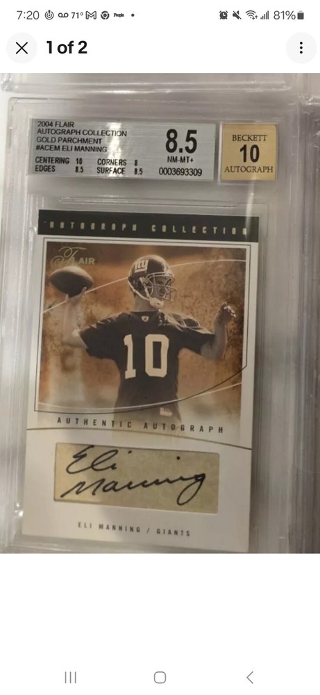 2004 Eli Manning Gold