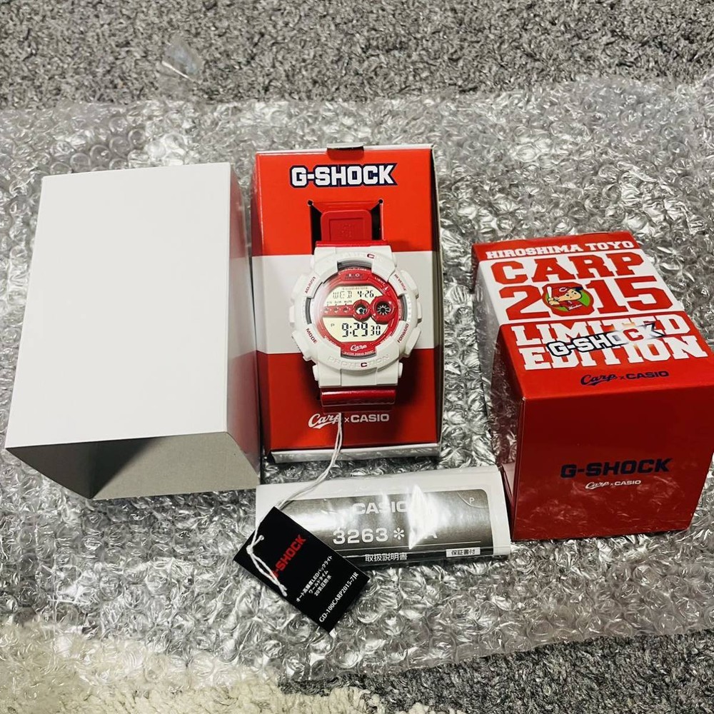 1000 pieces limited G SHOCK 2015 Hiroshima Carp collaboration watch Tagged