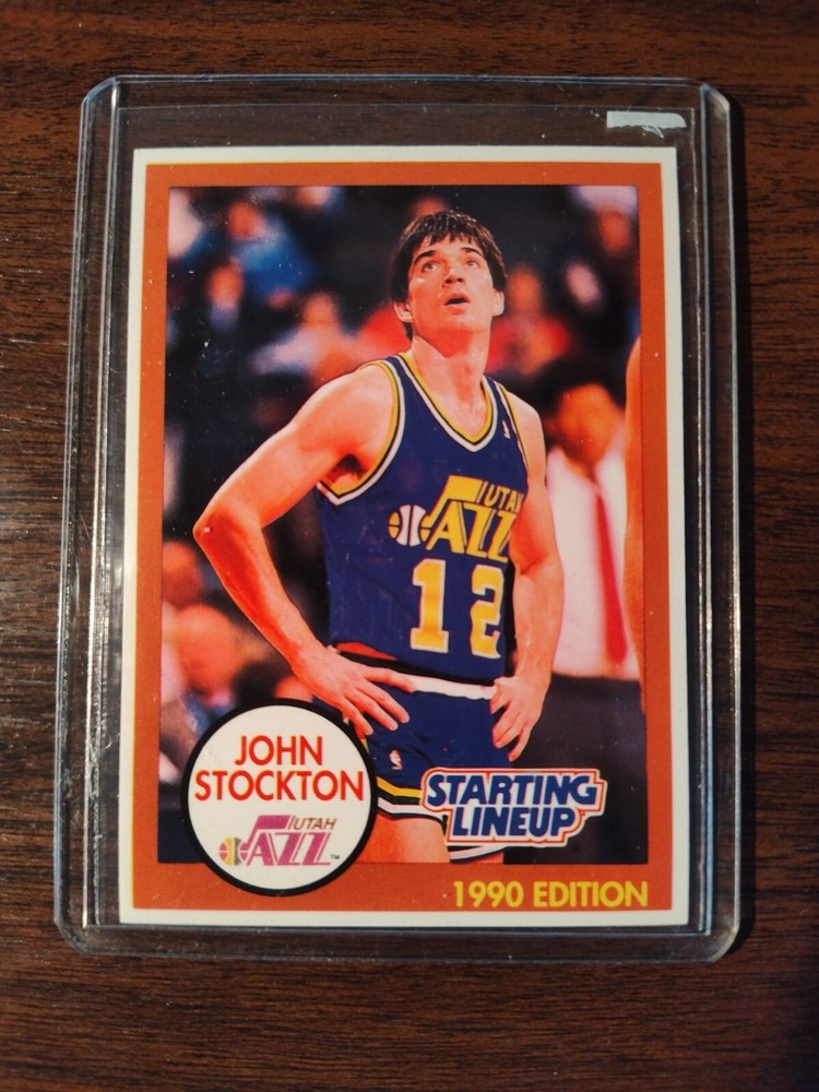 1990 John Stockton Starting Lineup Card (D-1069)