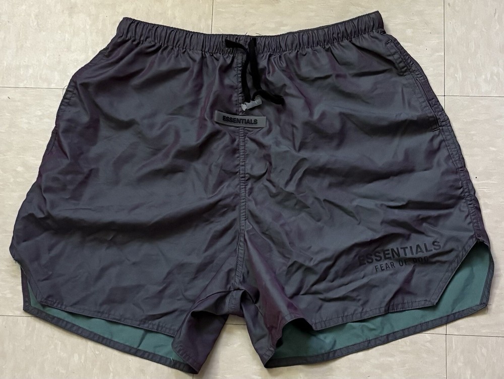 Fear of God multicolor track beach shorts essential comfort