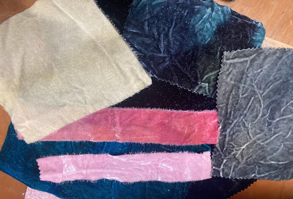 silk velvet fabric grab bags 7pcs quilting Studio Clearance Sale-image