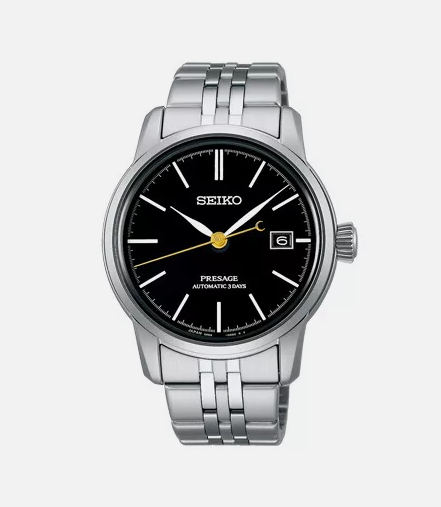 Seiko Presage Men's Black Watch - SARX107