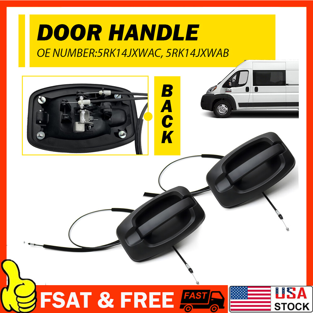 NEW Side Sliding Door Handle & Cable Assy LH&RH For 2014-22 Ram ProMaster Van
