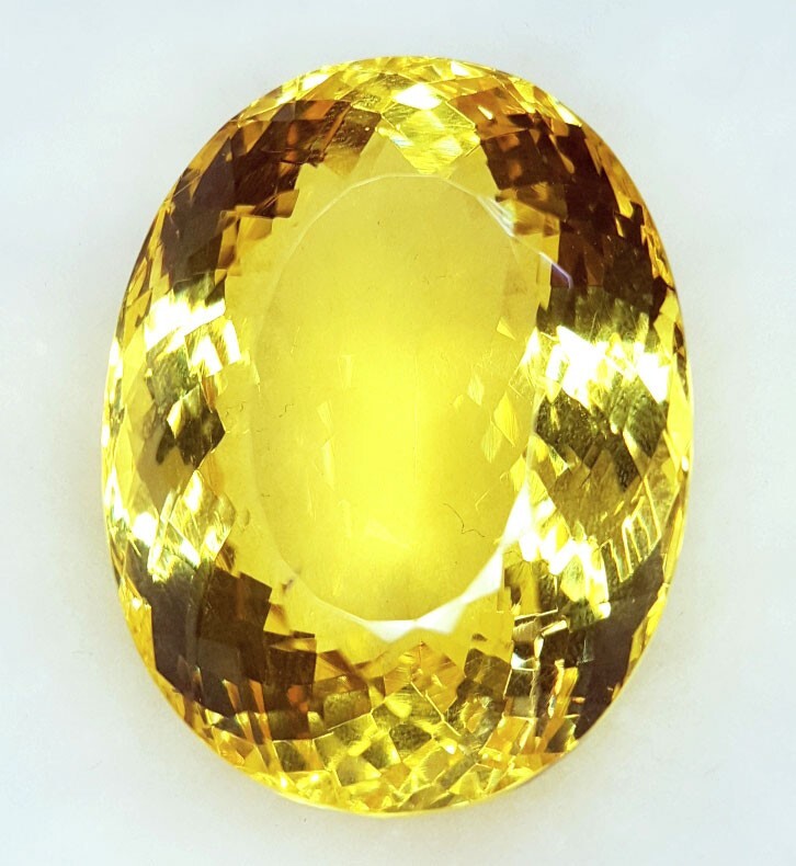 180+ Ct Certified Citrine Loose Gemstone Transparent Oval Cut for Pendant R472