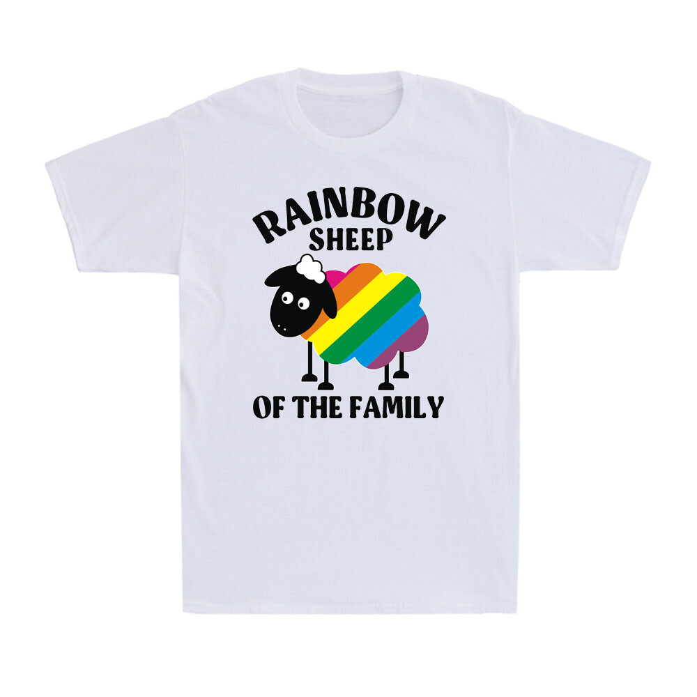 Rainbow Sheep Of The Family Funny Gay Pride Lesbian LGBTQ Saying Novelty T-Shirt