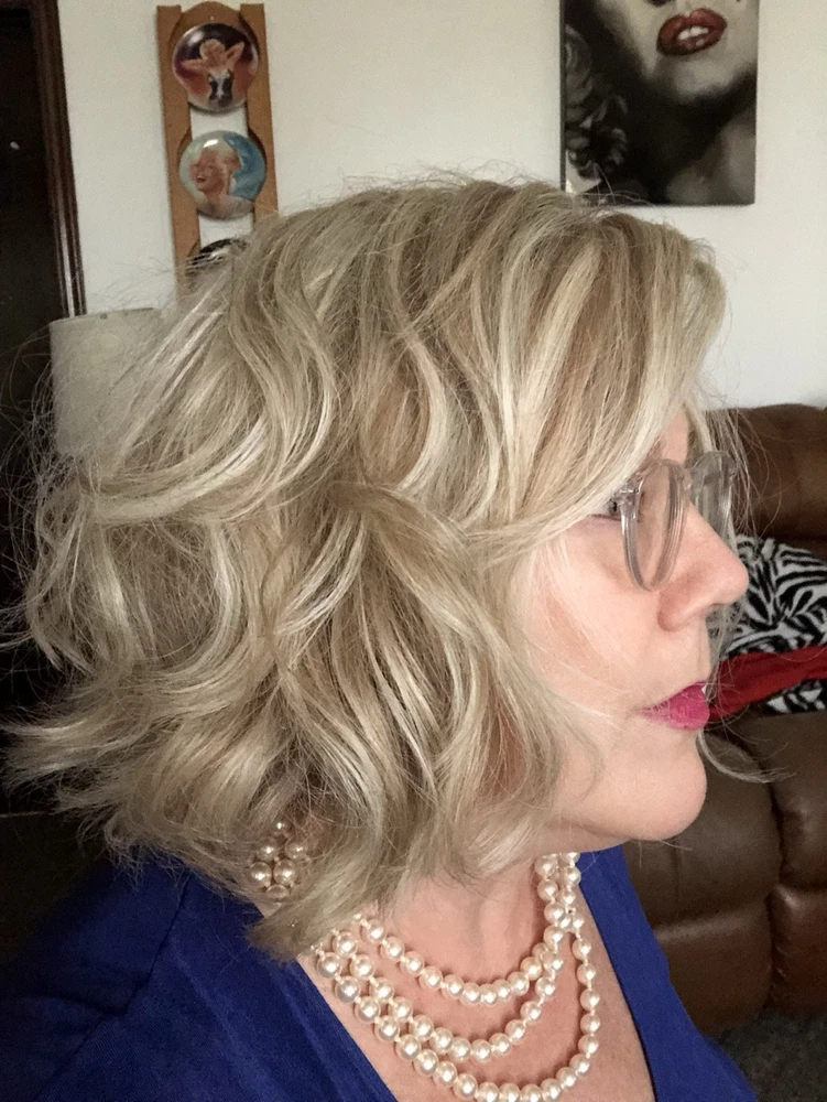 Light Blonde Highlight Lace Front Human Hair Wig for Women 13x4