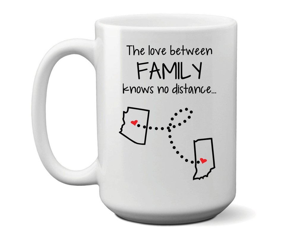 Long Distance Mug Family Coffee Mug State To State Mug Grandma Grandpa Gift Aunt