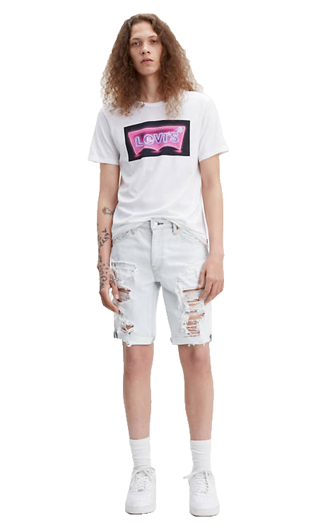 Levi's Mens Lot 511 Ripped Cut Off Slim Fit Skate Summer Denim Shorts 29 x 11.5