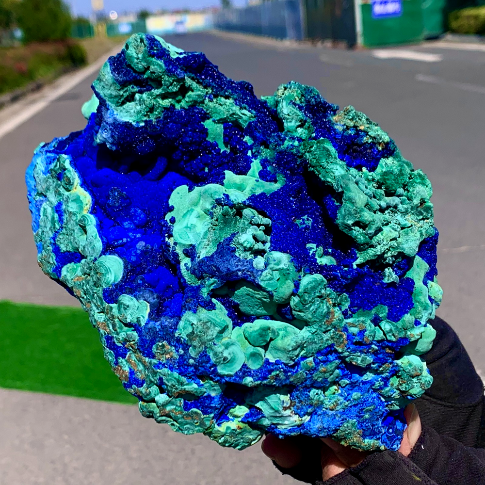 4.71LB Best Natural Azurite/Malachite raw Crystal Mineral Specimen