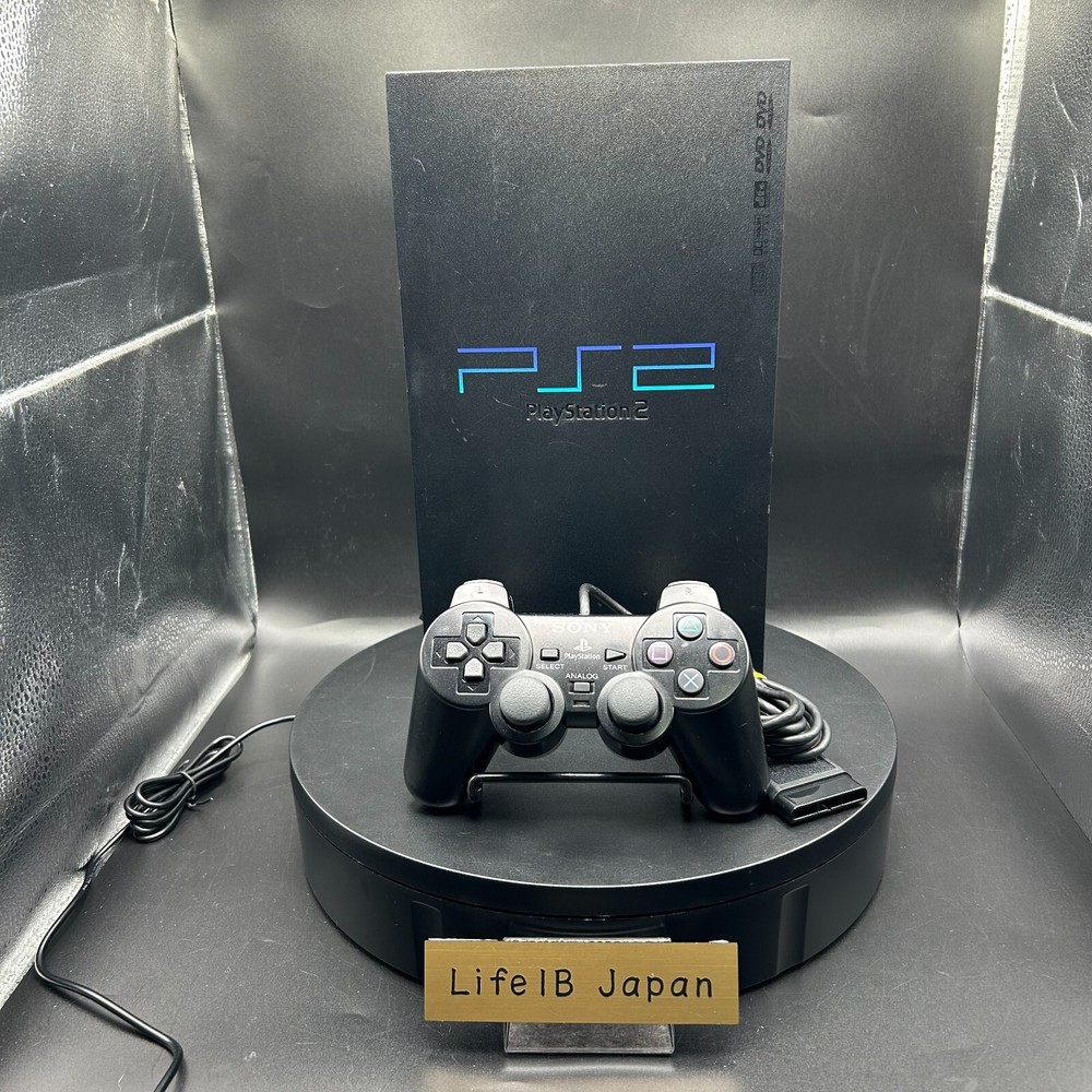 Sony PlayStation 2 PS2 SCPH-15000 Console with Black Controller Bundle Tested & Working