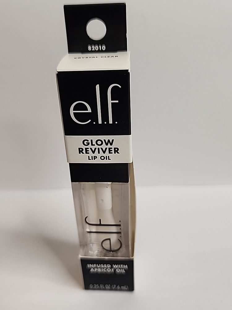 e.l.f. Glow Reviver Lip Oil with Apricot Oil in Crystal Clear 0.25 oz
