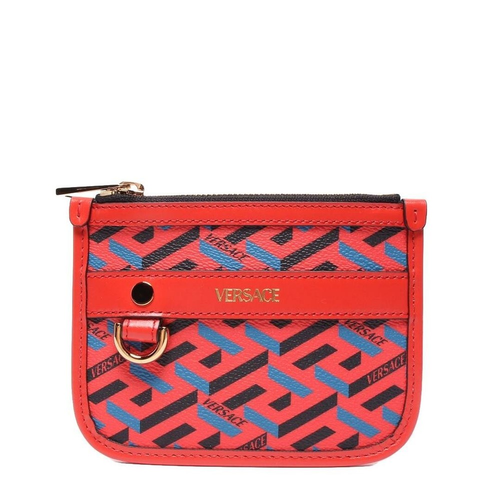 Versace La Greca Modular Multi Mini Pouch with Signature Damage Details 4057FA1