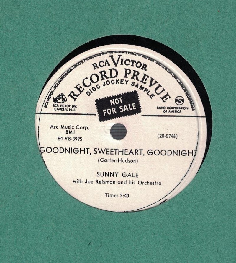 SUNNY GALE CALL OFF THE WEDDING & GOODNIGHT SWEETHEART 10