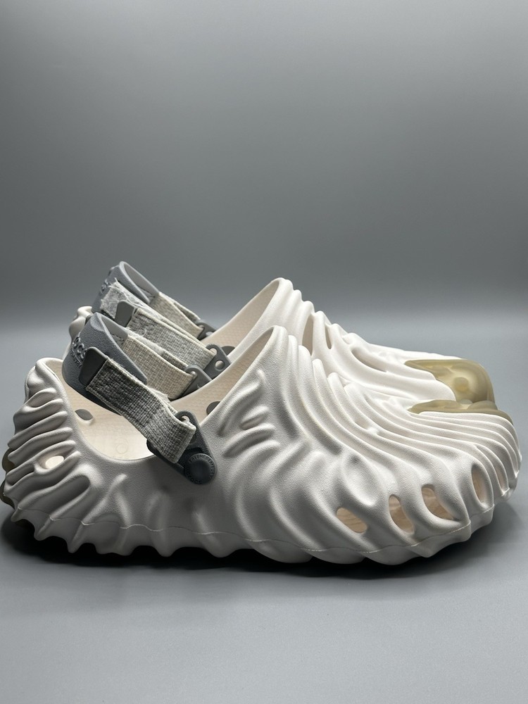 Size 8 -Salehe Bembury x Crocs Pollex Clog White