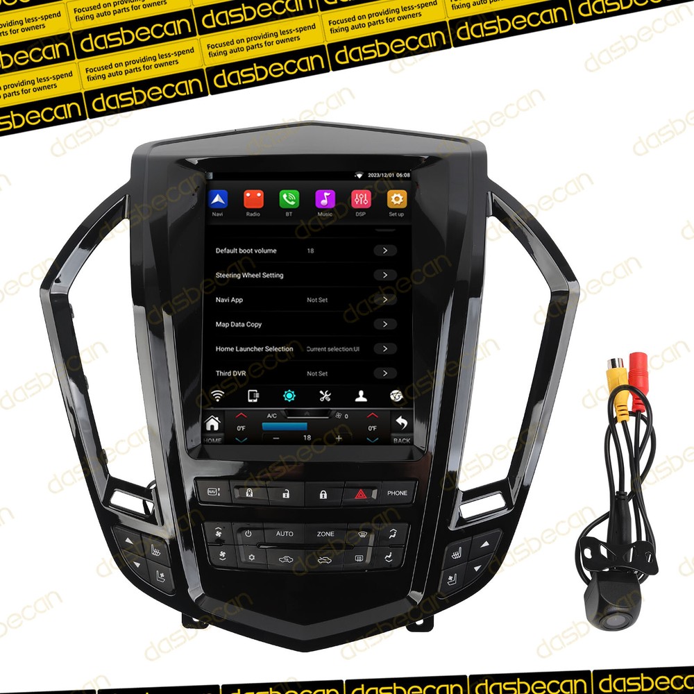9.7-inch CarPlay Stereo GPS Radio for 2009-2012 Cadillac SRX, Android 13 Compatible