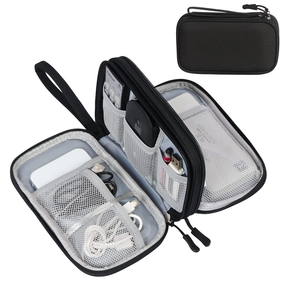 FYY Portable Travel Cable Organizer Pouch for Electronics and Watches