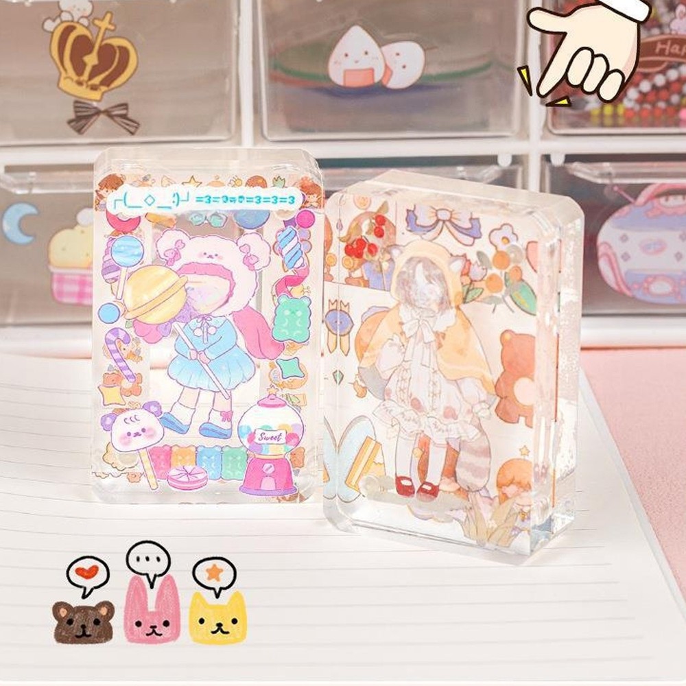 Transparent Magnetic Acrylic Gurkha Tile Mini Thickened Design