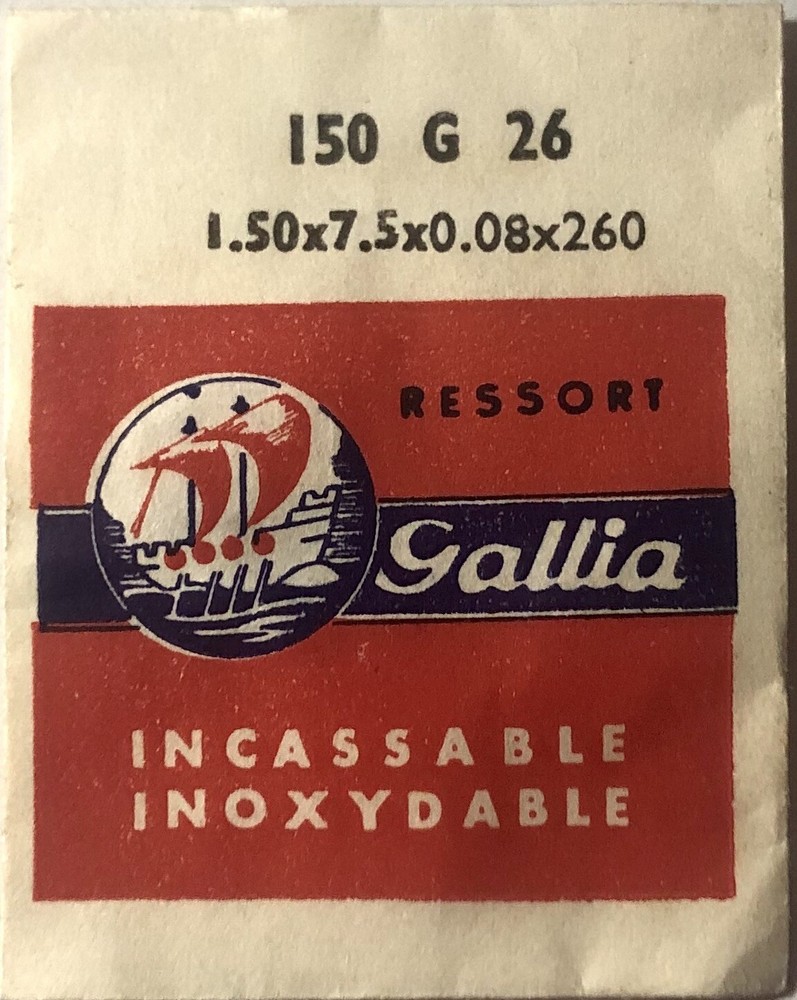 1X Mainspring 1.5x0.08mm Ø7.5 Watch Repair Spring 150G 26-1.5