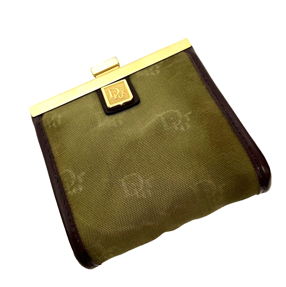 Authentic Christian Dior Mini Trotter Coin Purse in Leather Style 0232