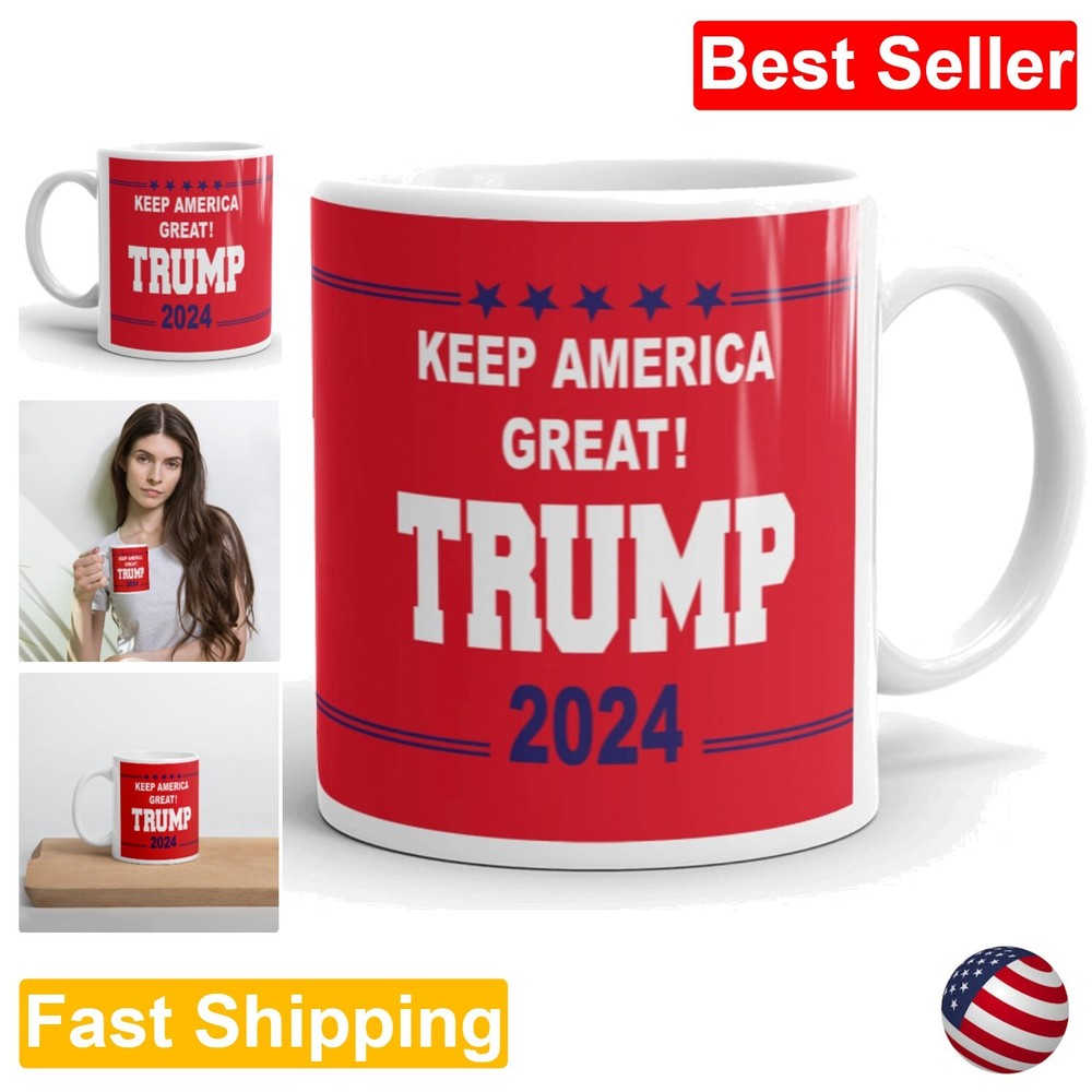 Hilarious Donald Trump 2024 Prank Gift Ceramic Coffee Mug - 11 oz Red