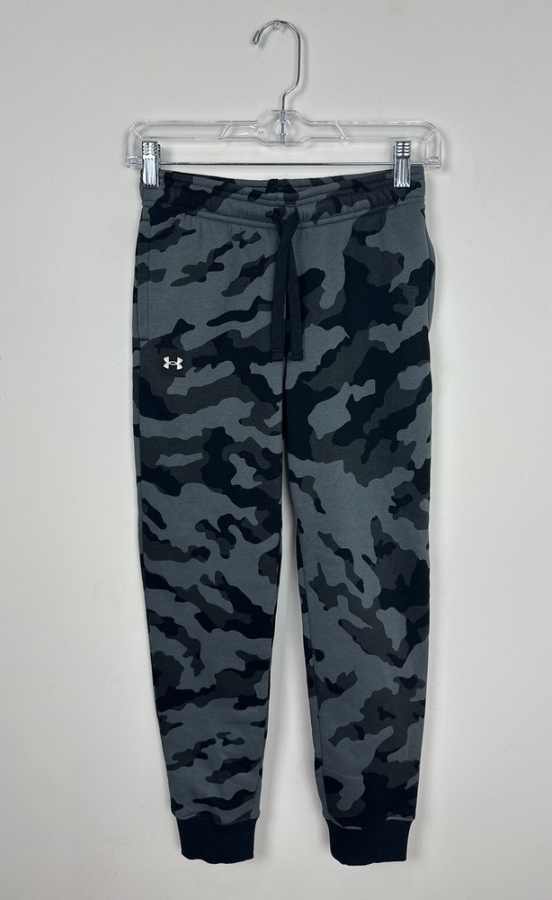 Under Armour Youth/Kids Camo Gray Sweatpants   Size: Medium