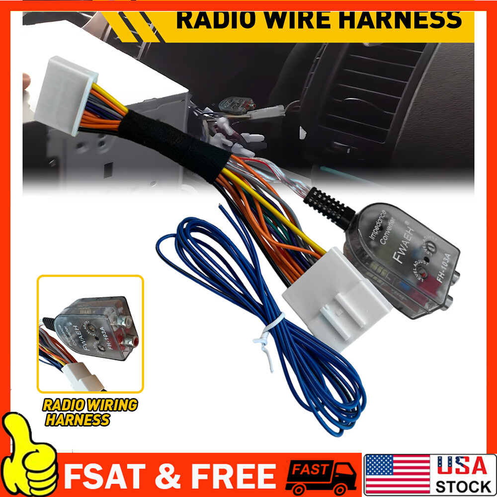 Nissan Stereo Radio AMP Subwoofer Amplifier Wiring Harness Adapter