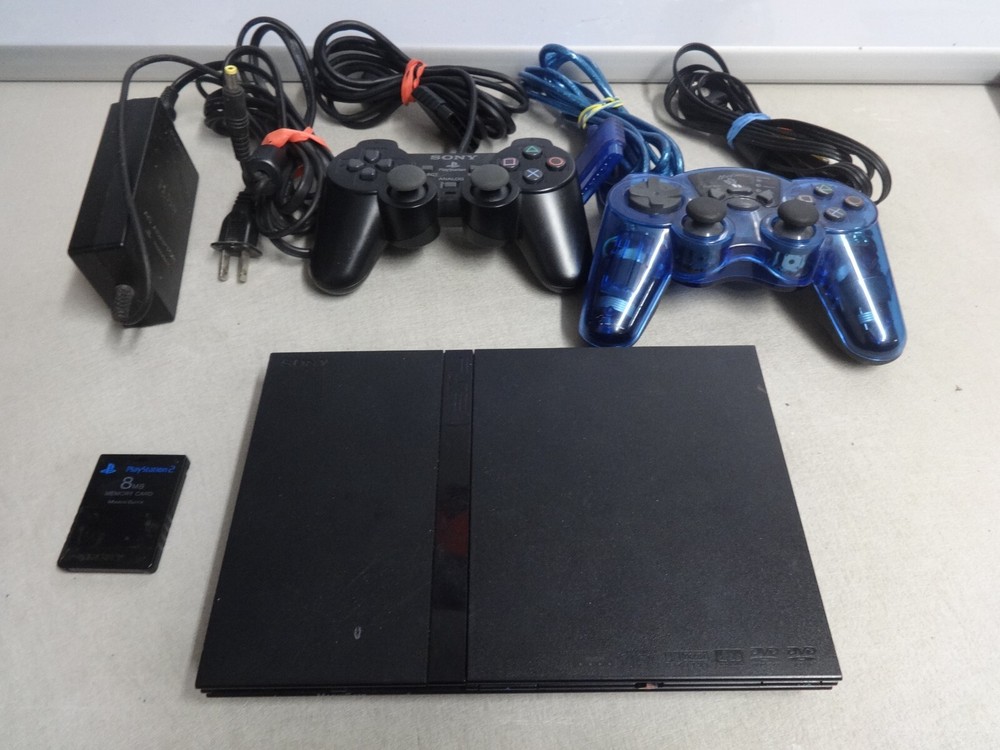 Sony PS2 Slim Console Bundle SCPH-70012 with OEM Accessories