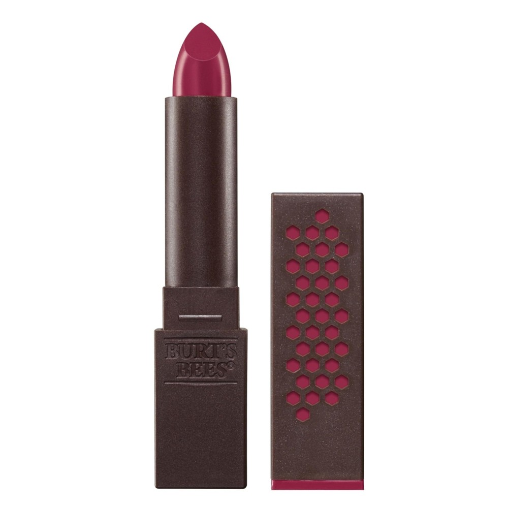 Burt's Bees Natural Glossy Lipstick in 524 Wine Wave - Hydrating & Vibrant
