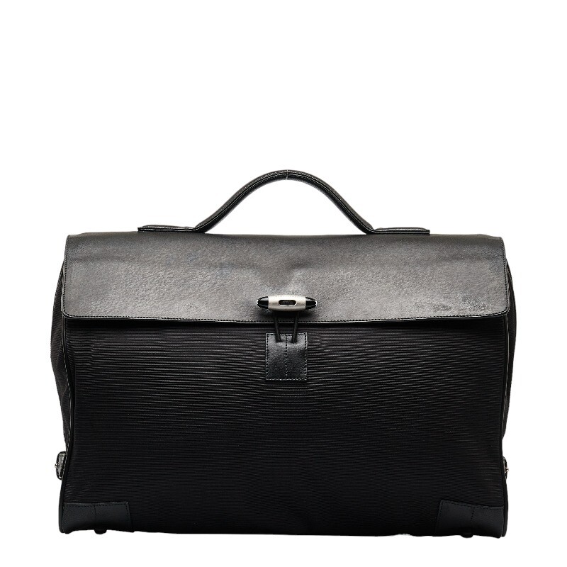 Men's Montblanc Briefcase Black Nylon Leather