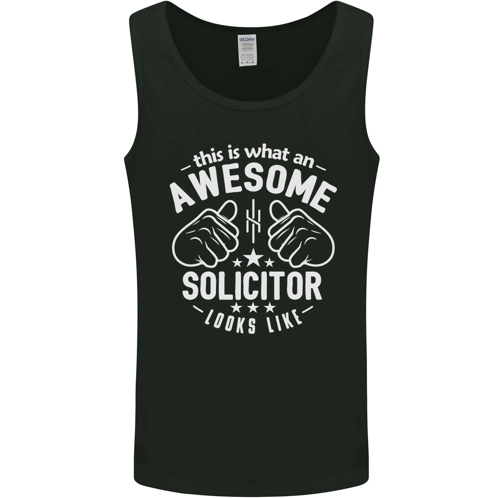 An Awesome Solicitor Looks Like Mens Vest Tank Top