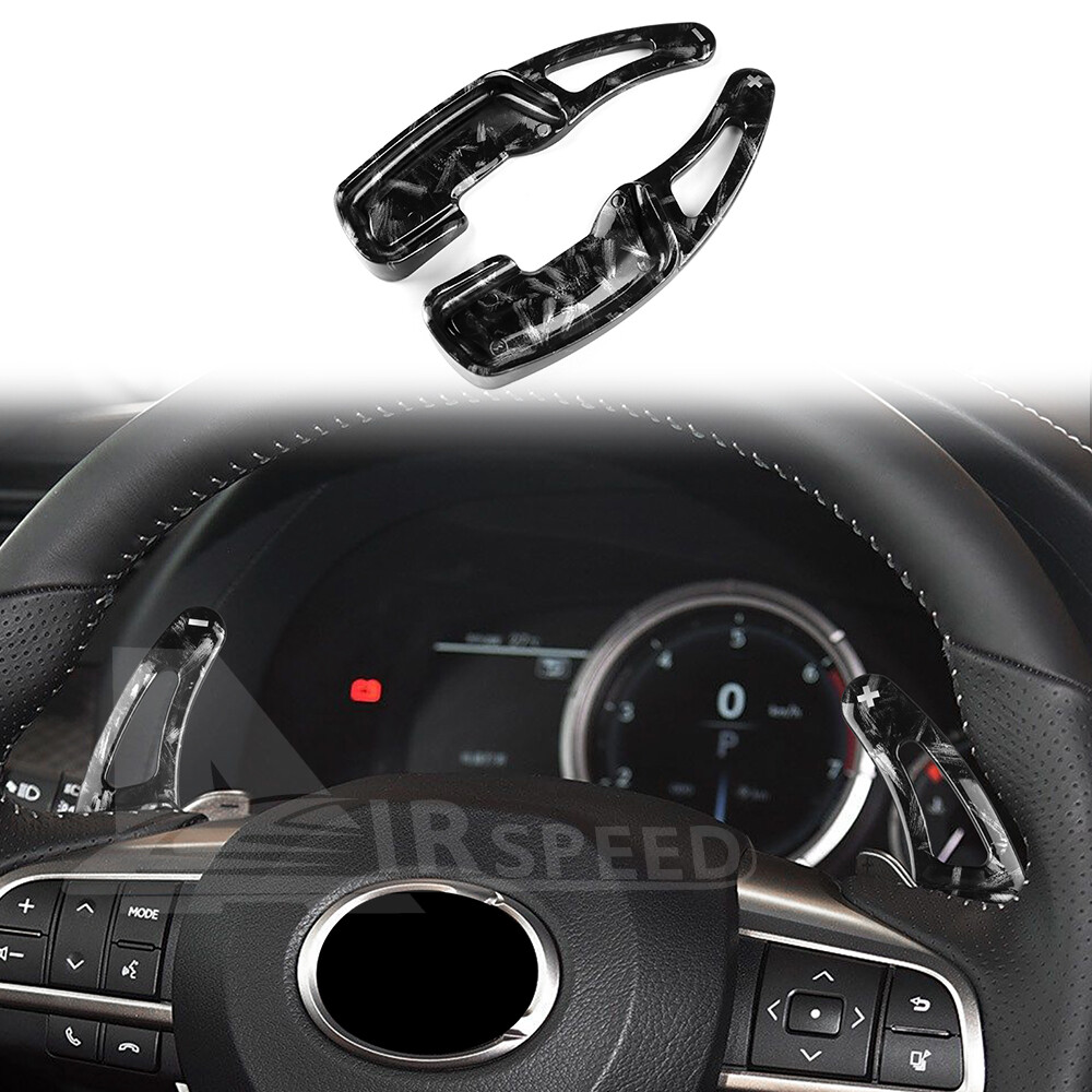 レクサス GS RX LM用鍛造カーボンステアリングホイールパドルシフター延長ABSカバー