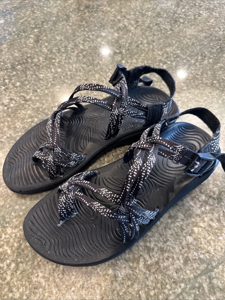 Chaco ZX2 Sport Sand Adidas for Women Size 10 Black White Hiking Outdoor