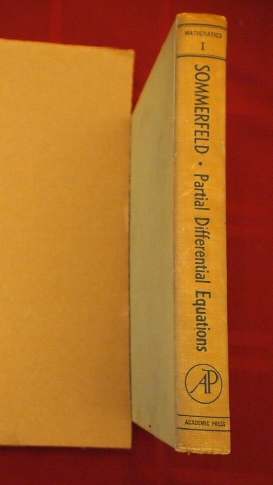 PARTIAL DIFFERENTIAL EQUATIONS IN PHYSICS Arnold Sommerfeld Hardback 1949 RARE