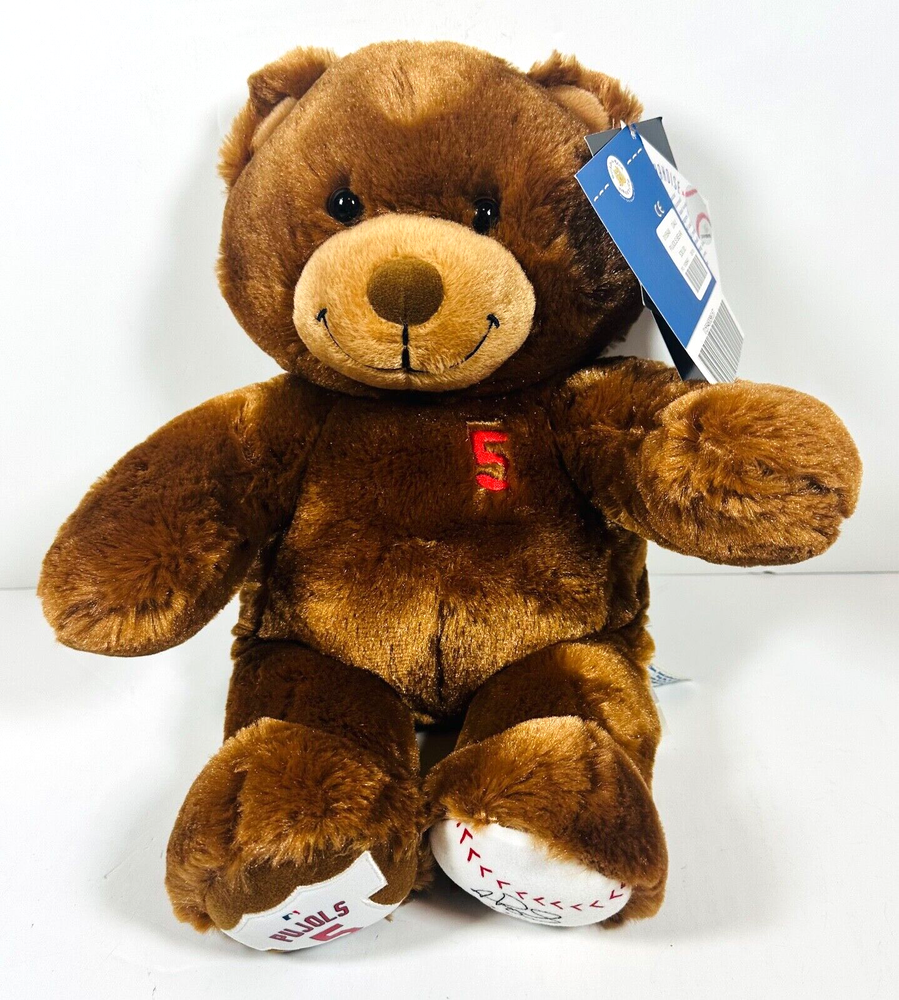 Albert Pujols Bear Build a Bear BAB Teddy Genuine MLB St. Louis Cardinals 2010
