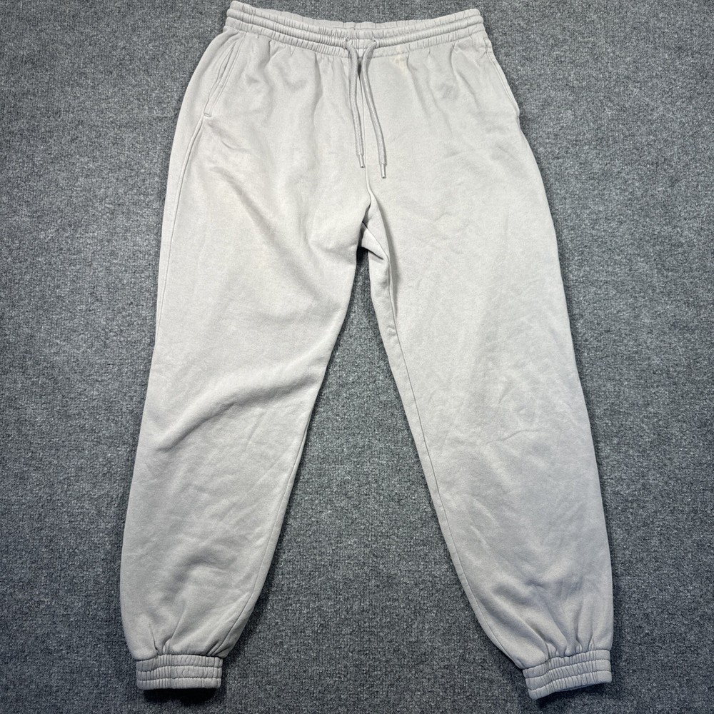 H&M Divided MEN'S Regular Fit Joggers Size M Beige Pants